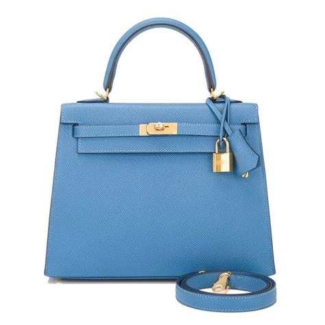 hermes kelly blue azur|blue Hermes purses.